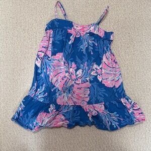 Lilly Pulitzer Blue and Pink Floral Dress